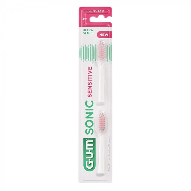 GUM SONIC Sensitive Глава за четка за зъби 2 броя