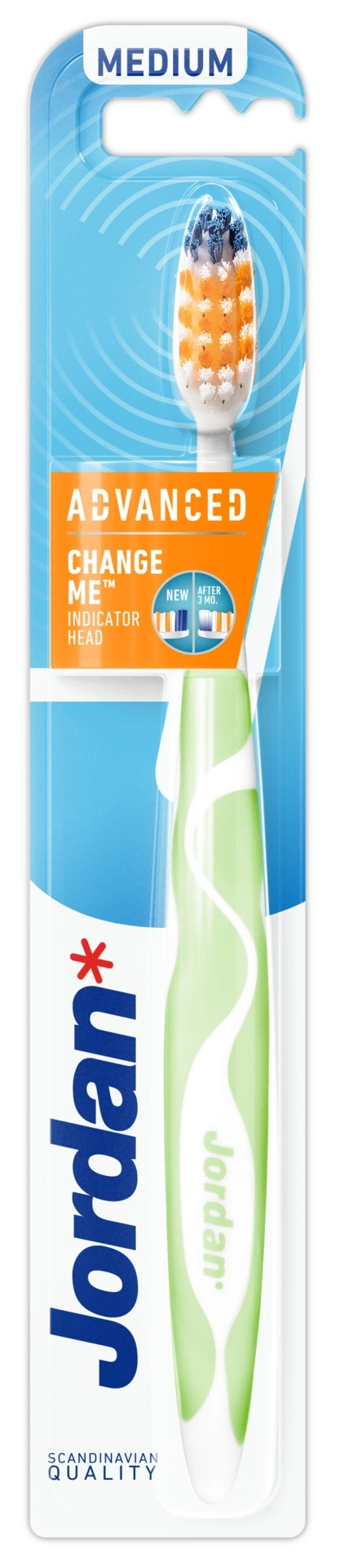 Jordan Advanced Четка за зъби с индикатор за смяна Medium/Средна