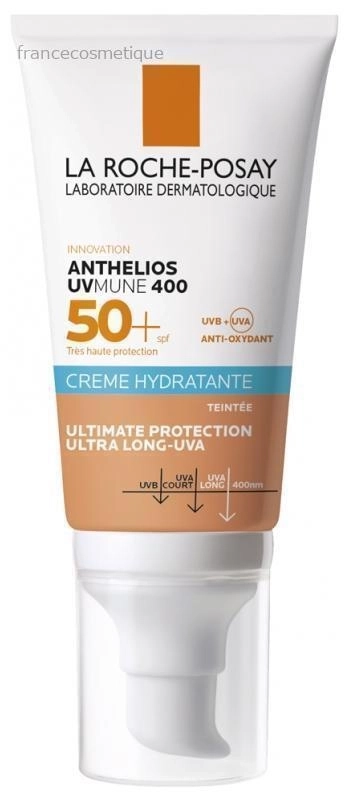 La Roche Posay Anthelios UVMune 400 Слънцезащитен хидратиращ крем за лице с ултрависока защита с цвят SPF50+ 50ml