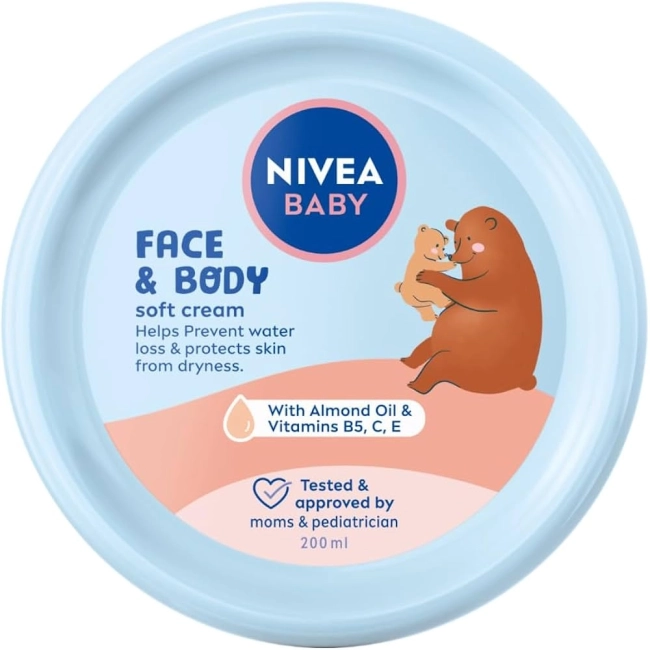 NIVEA Baby Нежен бебешки крем за лице и тяло 200 мл.