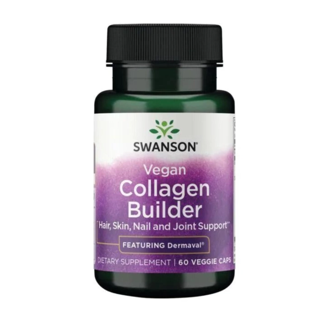 Swanson Vegan Collagen Builder - Featuring Dermaval Веган добавка за изграждане на Колаген х 60 капсули