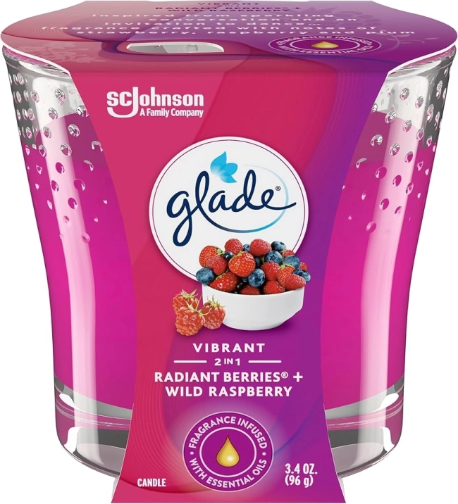 Glade Merry Berry&Cherry Ароматизирана свещ, 129 гр