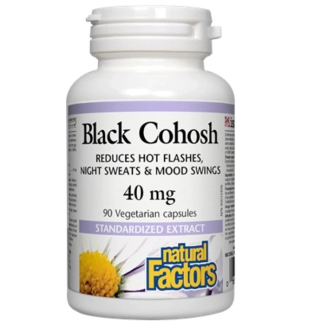 Natural Factors Black Cohosh/ Гроздовиден ресник 40 mg х 90 капсули
