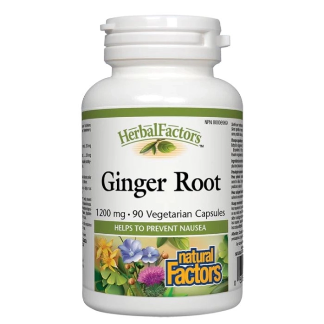 Natural Factors Ginger Root/ Джинджифил (корен) 450 mg х 90 капсули