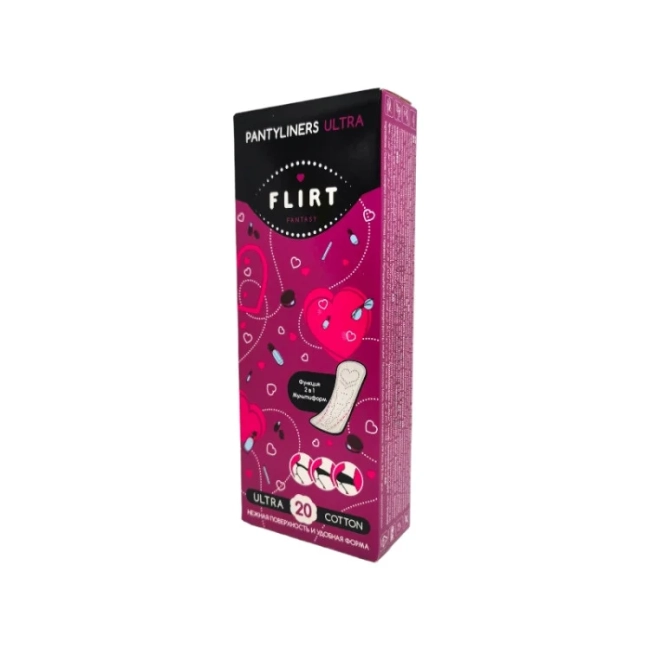 FLIRT COTTON ЕЖЕДН.ДАМСКИ ПРЕВРЪЗКИ 20БР.