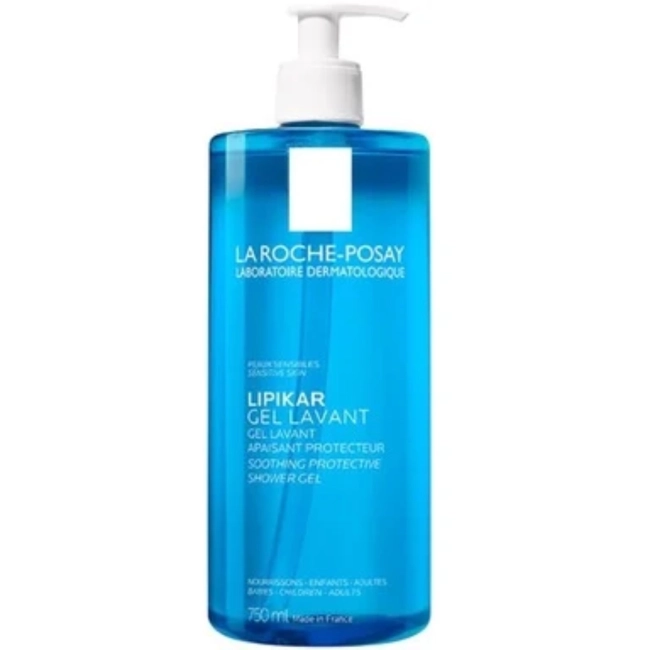 La Roche-Posay Lipikar Измиващ успокояващ душ-гел за бебета, деца и възрастни 750 мл