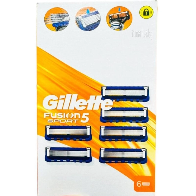 GILLETTE FUSION 5 Sport Ножчета за бръснене 6 бр.