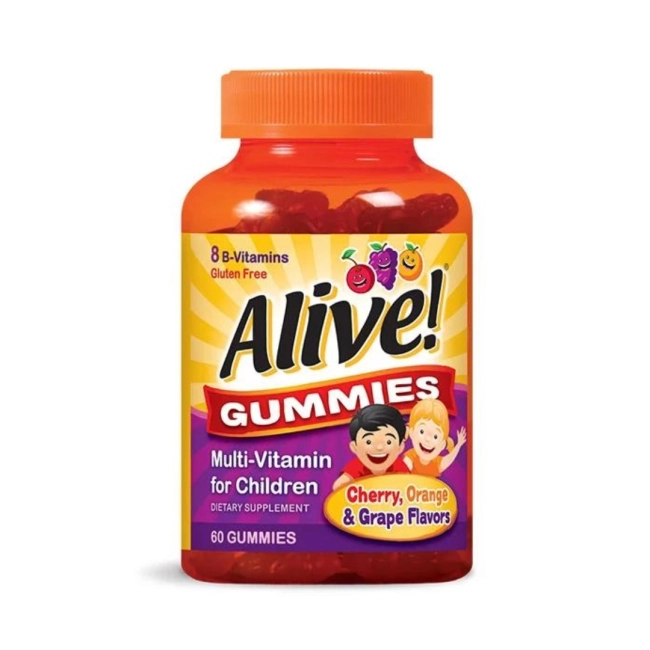Nature's way Alive Мултивитамини за деца Алайв - Alive! Multi-vitamin For Children Gummies, 60 желирани таблетки