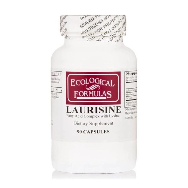 Ecological Formulas Формула с противовирусно действие - Лауризин (Калцин, Монолаурин и Л-Лизин), 90 капсули