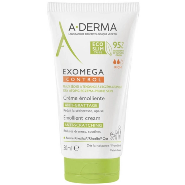 A-Derma Exomega Control Емолиентен крем 50 мл