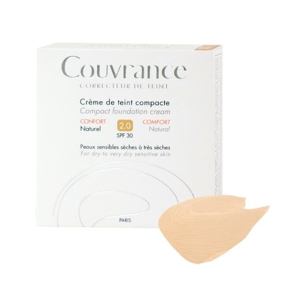 Avene Couvrance Компактна крем-пудра КОМФОРТ SPF30 №2.0 Натурален x10 г