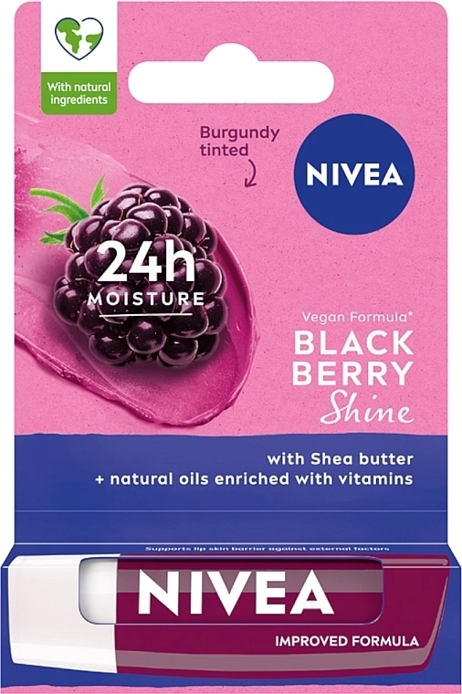 Nivea Blackberry Shine Балсам за устни 4.8 г