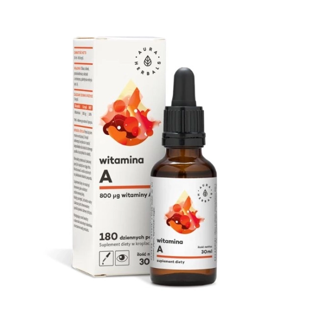 Aura Herbals Зрение и имунитет - Витамин А, 30 ml капки