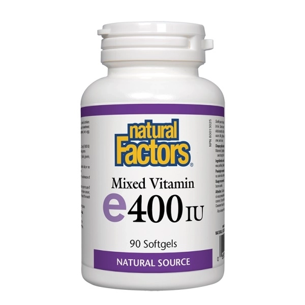 Natural Factors Vitamin E/ Витамин Е (токофероли микс) х 90 софтгел капсули