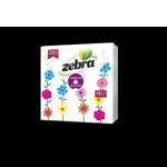 Zebra Салфетки Принт Цветя 33/33 75 бр.