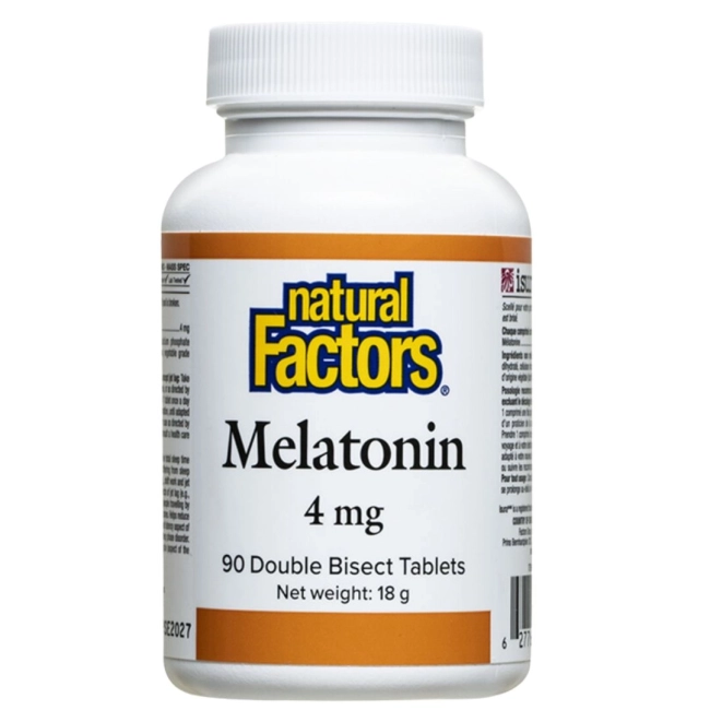 Natural Factors Безсъние Мелатонин 4 mg x 90 таблетки