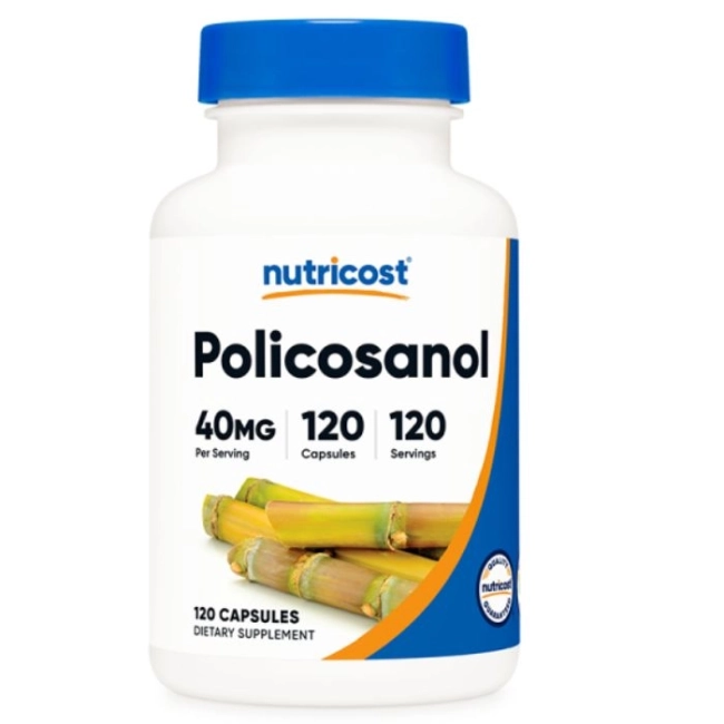 Nutricost Сърдечно-съдова система - Поликосанол (Policosanol), 40 mg x 120 капсули