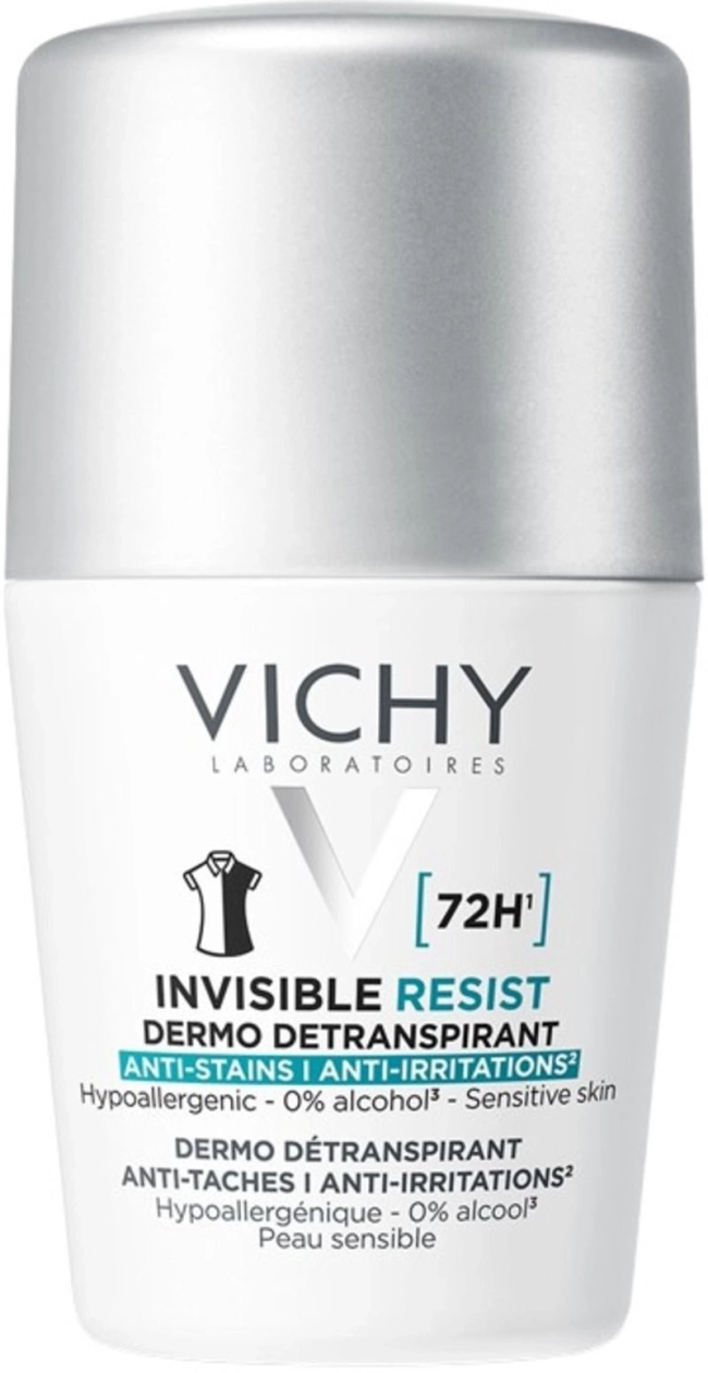 Vichy Invisible Resist 72h Дезодорант рол-он срещу петна и раздразнения 50 мл