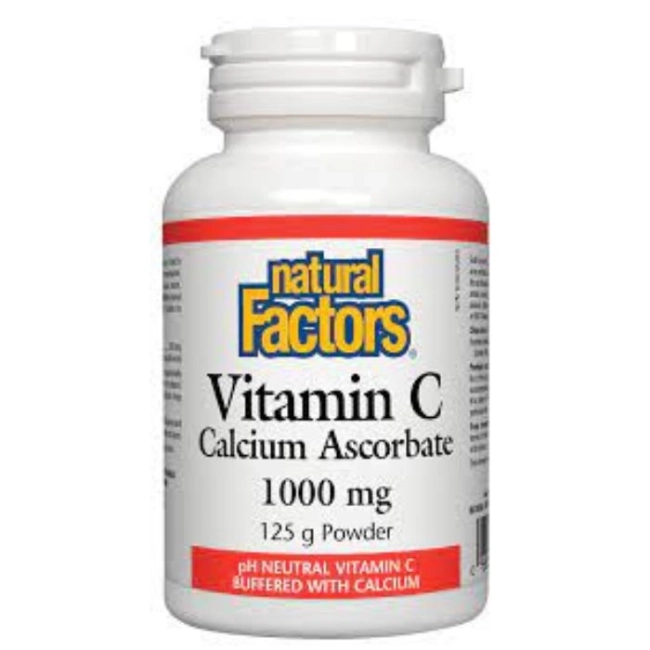 Natural Factors Витамин С (калциев аскорбат) 1000 mg х 125 g прах/ 250 дози