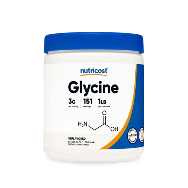Nutricost Нервна система и мускулна функция - Глицин, 454 g прах