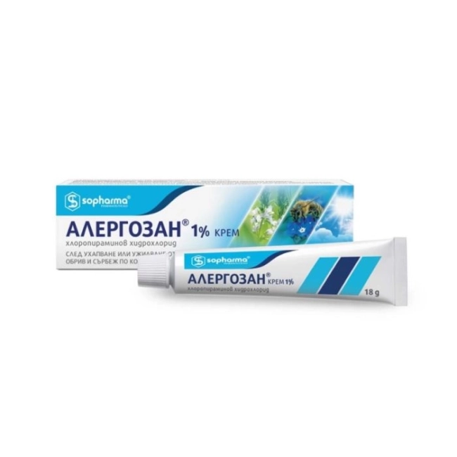 Алергозан 1% крем 18 гр Sopharma