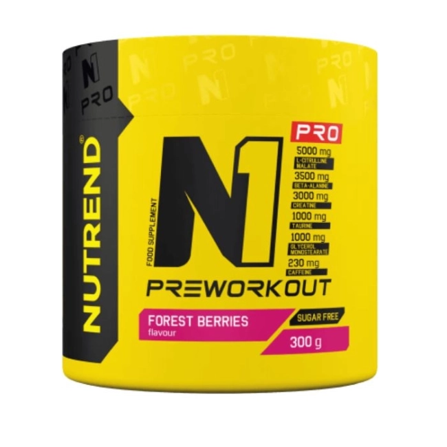 Nutrend N1 Pro Предтренировъчна формула 300 гр. с вкус на Зелена Лимонада