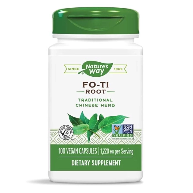 Nature’s Way Фо-Ти - Косопад и преждевременно побеляване на косата, 610 mg, 100 капсули