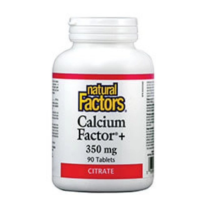 Natural Factors Calcium Factor+®/ Калций фактор+® (цитрат) 350 mg х 90 таблетки