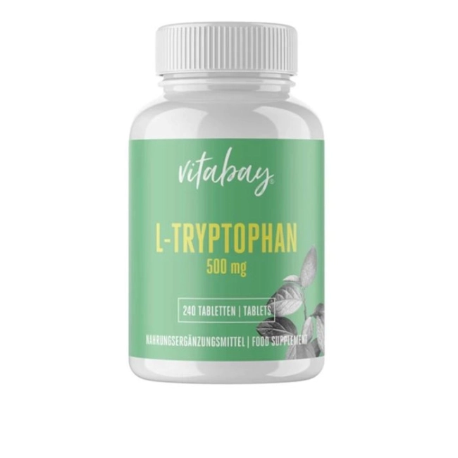 Vitabay Нервна система - Л-Триптофан 500 mg, 240 таблетки