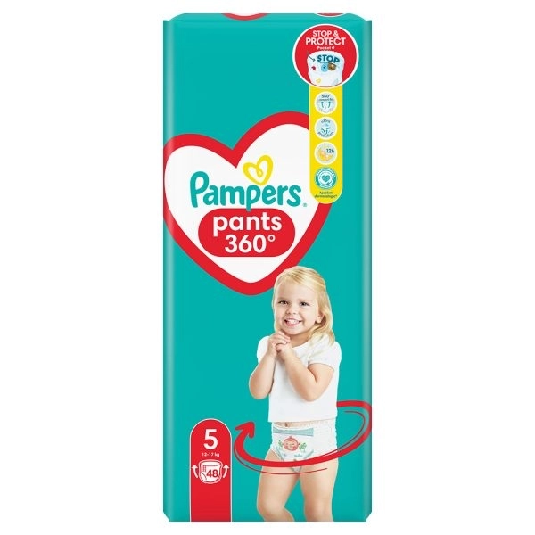Пелени - гащички Pampers Pants Размер 5 Junior 48 бр