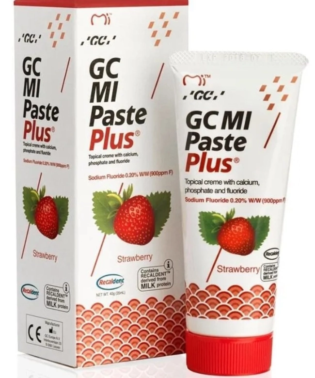 GC Tooth Mousse Реминерализиращ Дентален Крем с Вкус на Ягода 35 мл