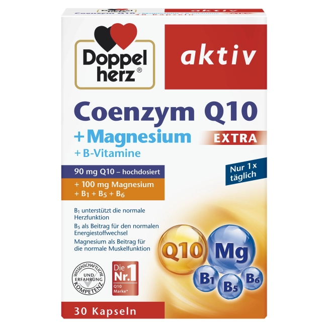 Doppelherz Допелхерц актив Коензим Q 10 + Магнезий EXTRA х30 капсули