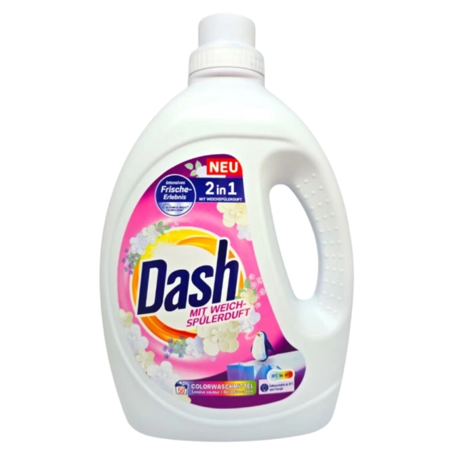 Dash 2in1 Color Течен перилен препарат за цветно пране 50 пранета