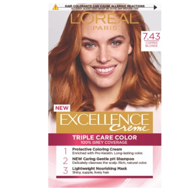 L’Oreal Excellence Creme Боя за коса 7.43 Copper Blonde