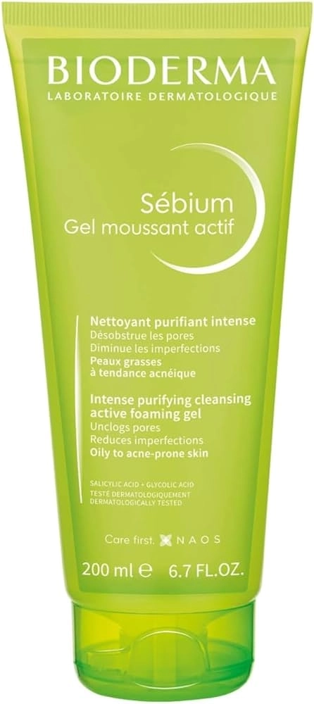 Bioderma Sebium Actif Измиващ гел за мазна и склонна към омазняване кожа 200 мл