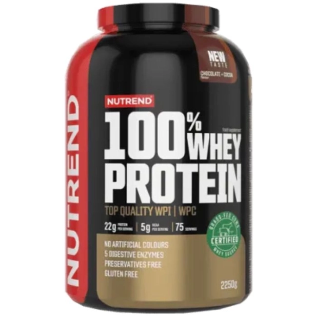 Nutrend 100% Whey Protein 2250 гр. с вкус на Малина