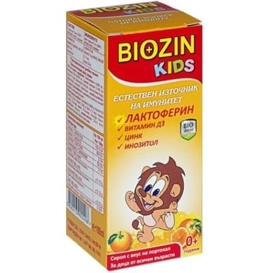 БИОЗИН KIDS ЛАКТОФЕРИН сироп 0+год.100мл.