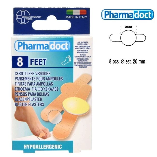 Pharmadoct Хидроколоидни пластири с пяна 8 броя