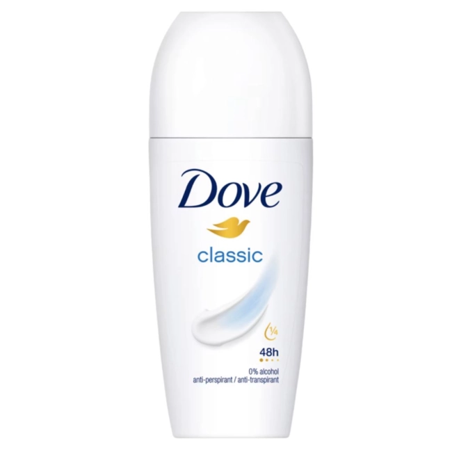 Dove Classic Рол-он дезодорант против изпотяване 50 мл