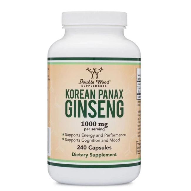 Double Wood Korean Panax Ginseng - Корейски женшен, 240 капсули