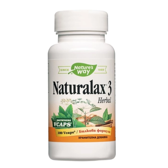 Nature’s Way Naturalax 3 Herbal / Натуралакс 3 Билкова формула, 100 V капсули