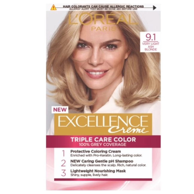 L’Oreal Excellence Creme Боя за коса 9.1 Very Light Ash Blonde