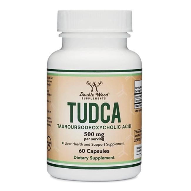 Double Wood TUDCA (Tauroursodeoxycholic acid) / Тауроурсодезоксихолова киселина, 500 mg, 60 капсули