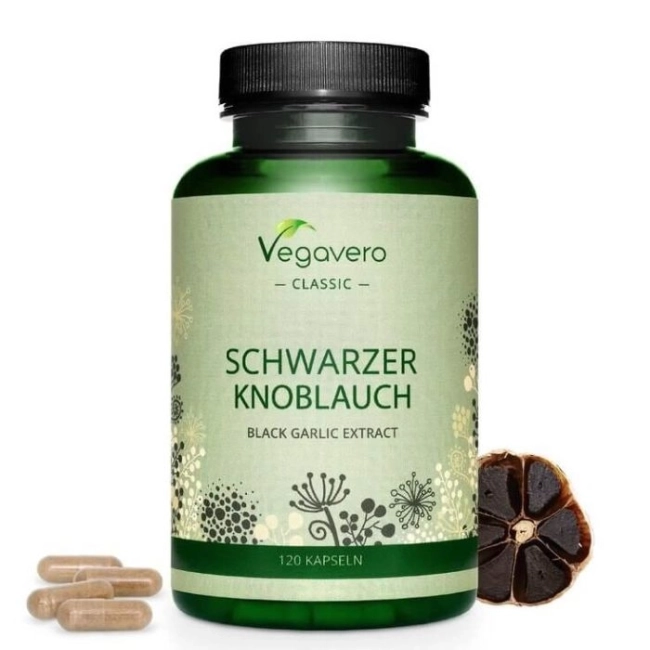Vegavero Schwarzer Knoblauch / Екстракт от черен чесън, 120 капсули
