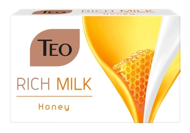 Teo Milk Rich Honey Подхранващ твърд сапун 90 гр