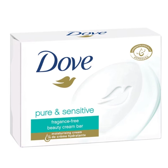 Dove Pure & Sensitive Крем сапун за чувствителна кожа 90 г