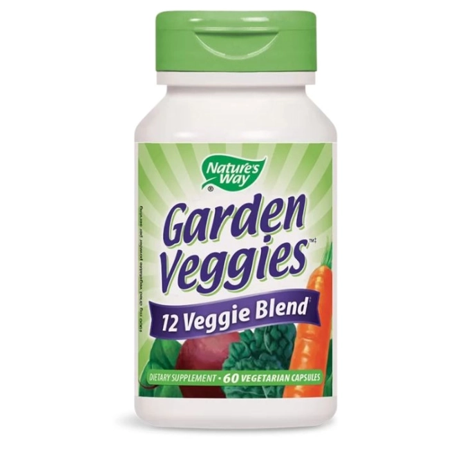 Nature’s Way Зеленчуков антиоксидант Garden Veggies - Силен имунитет и клетъчно здраве, 60 капсули