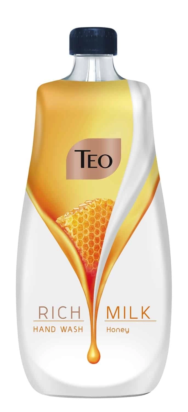 Teo Rich Milk Honey Хидратиращ течен сапун - пълнител 800 мл