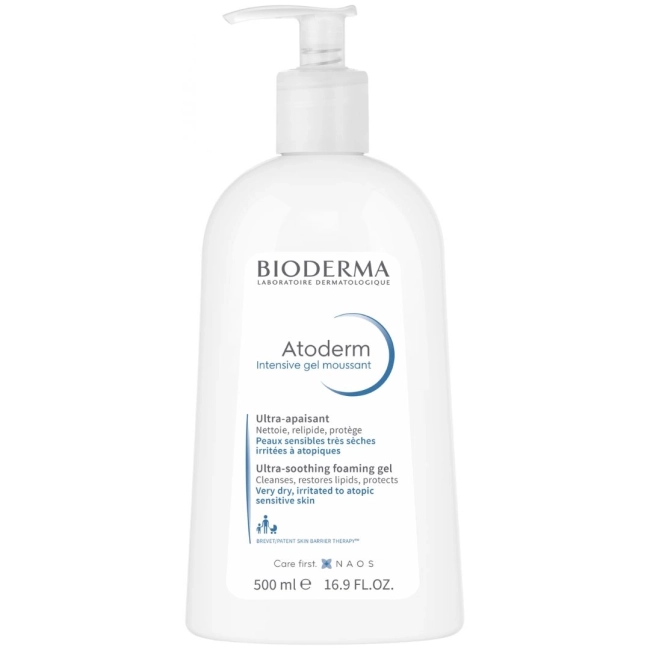 Bioderma Atoderm Intensive Измиващ гел за много суха и атопична кожа 500 мл