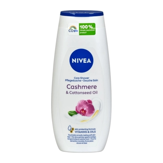 NIVEA Cashmere & Cottonseed Oil Душ-крем за тяло с аромат на орхидея 250 мл